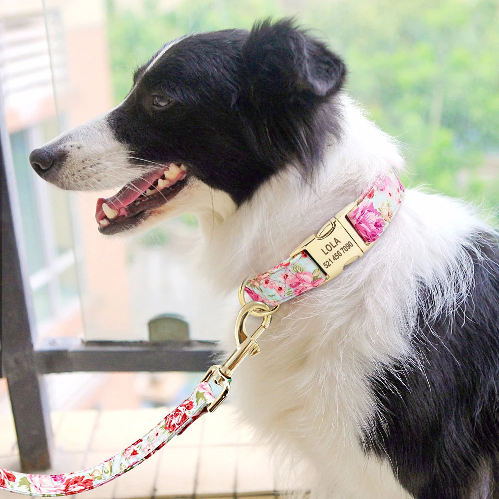 Personalized Collar & Leash Set