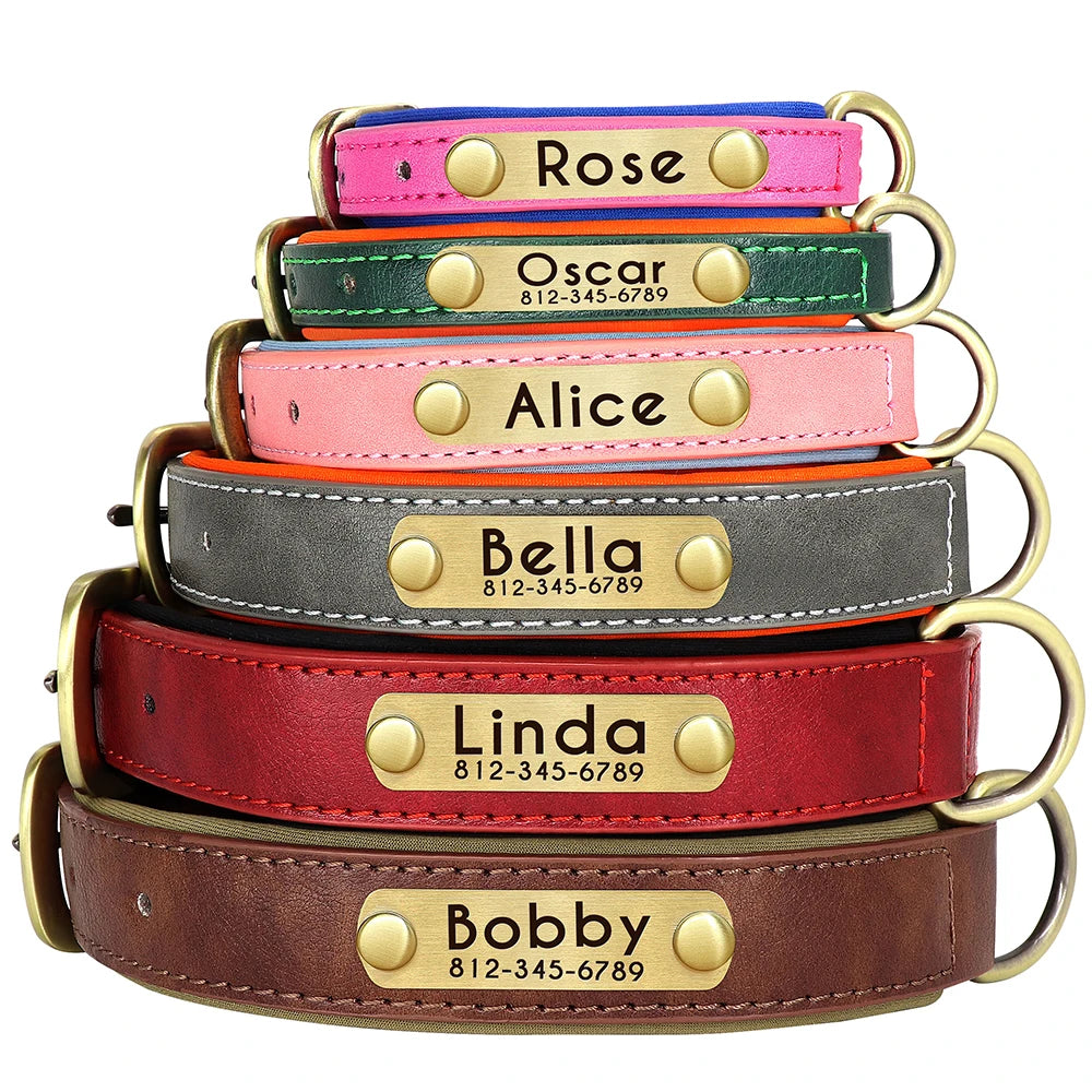 Customized Leather Collar Leash